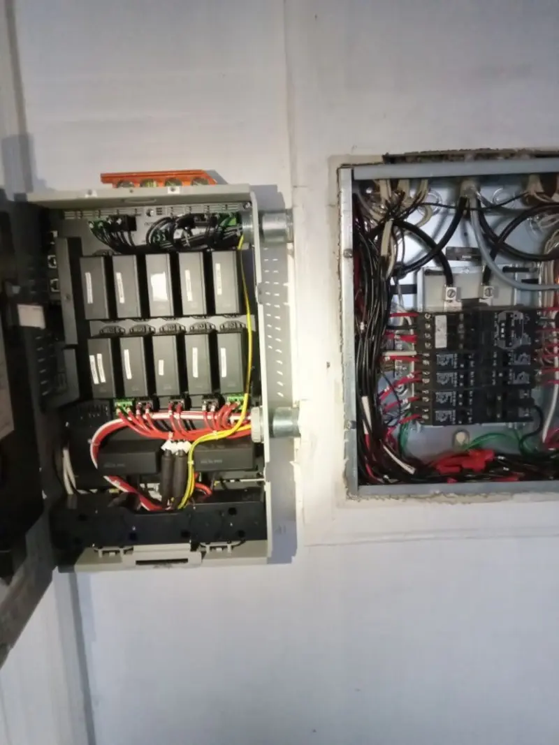 Electrical panel upgrade completed for Security Camera Wiring in Georgetown